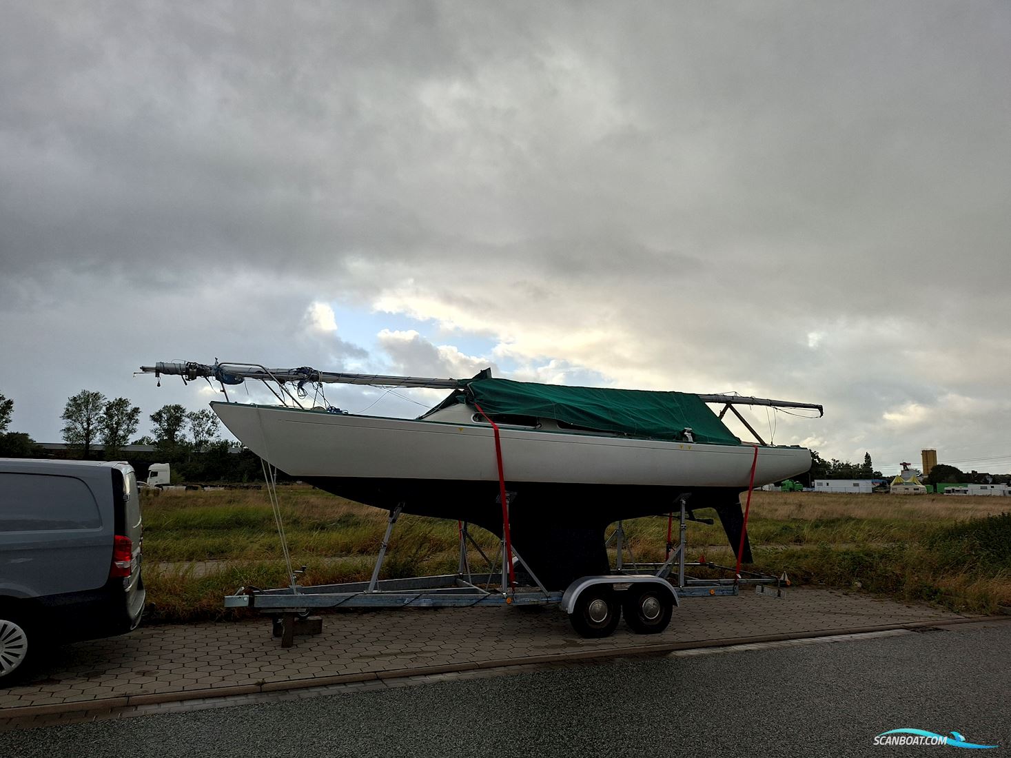 H-Båd Med Vejtrailer