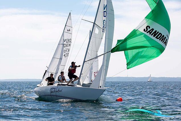 H-Båd Segelbåt 1987, med Crescent 4 HK Luftkølet motor, Danmark