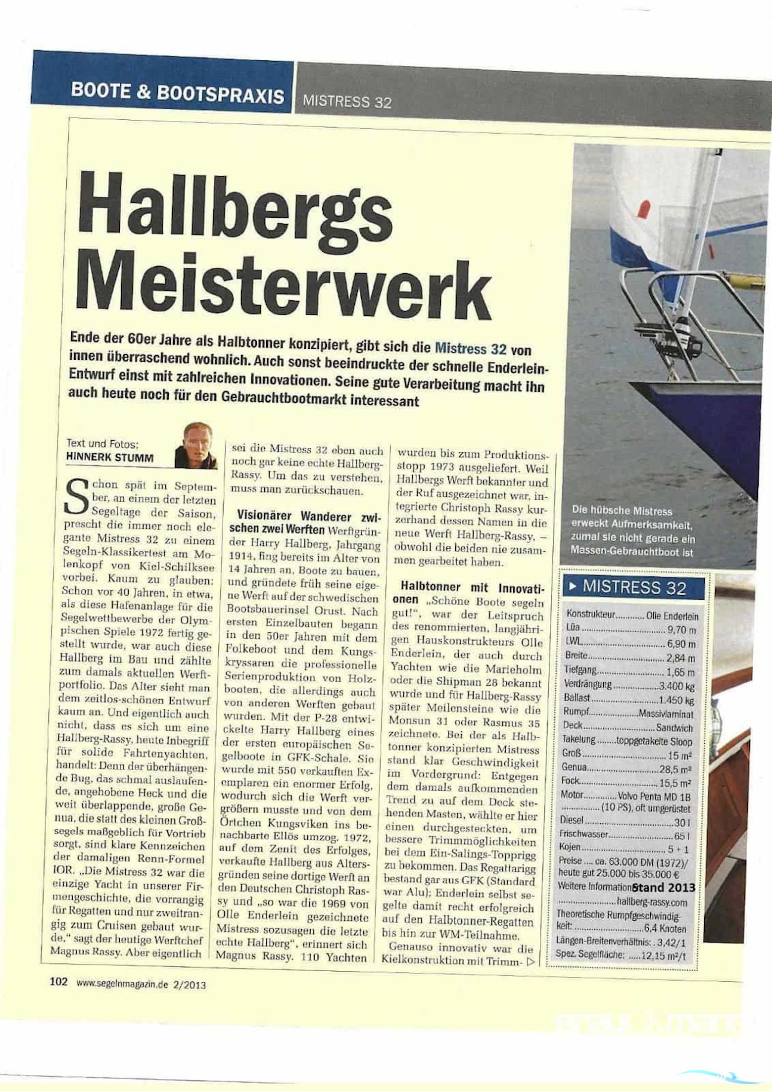 Hallberg Rassy 32 Mistress
