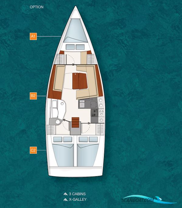 Hanse 385 - 3 Cabin