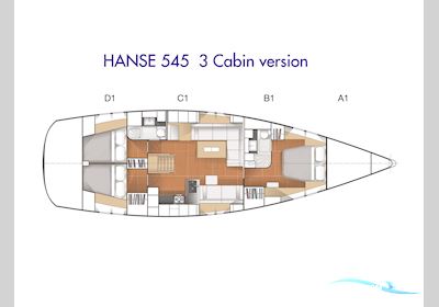 Hanse 545 Segelbåt 2010, med Yanmar motor, Grekland