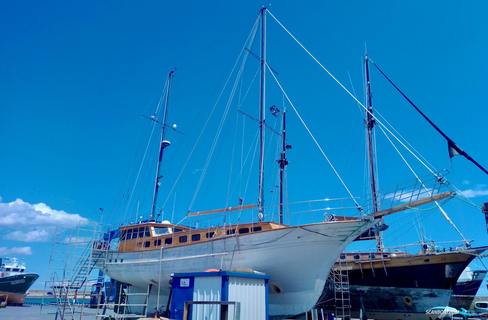 Hayri Kutlu Goélette 19M Caïque Turque Marmaris Segelbåt 1988, med Detroit GM 174HP 6-71 motor, Spanien