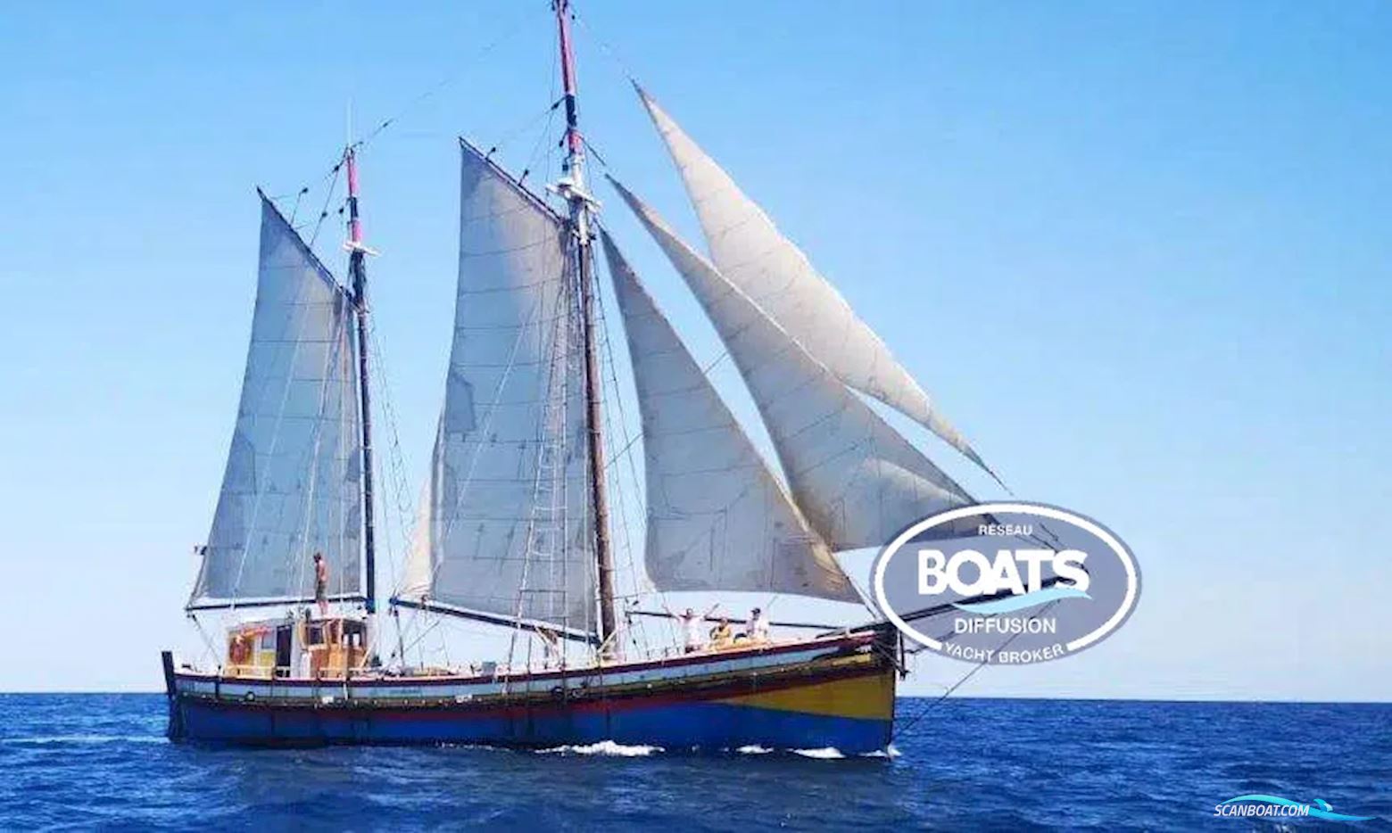 Historic KETCH AURIQUE 25M Segelbåt 1957, med Cummins motor, Frankrike