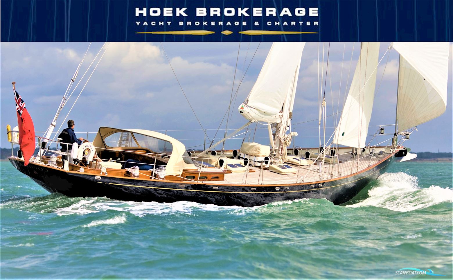 Hoek Design - Classic Cutter Segelbåt 1997, med Perkins, 225TI motor, England