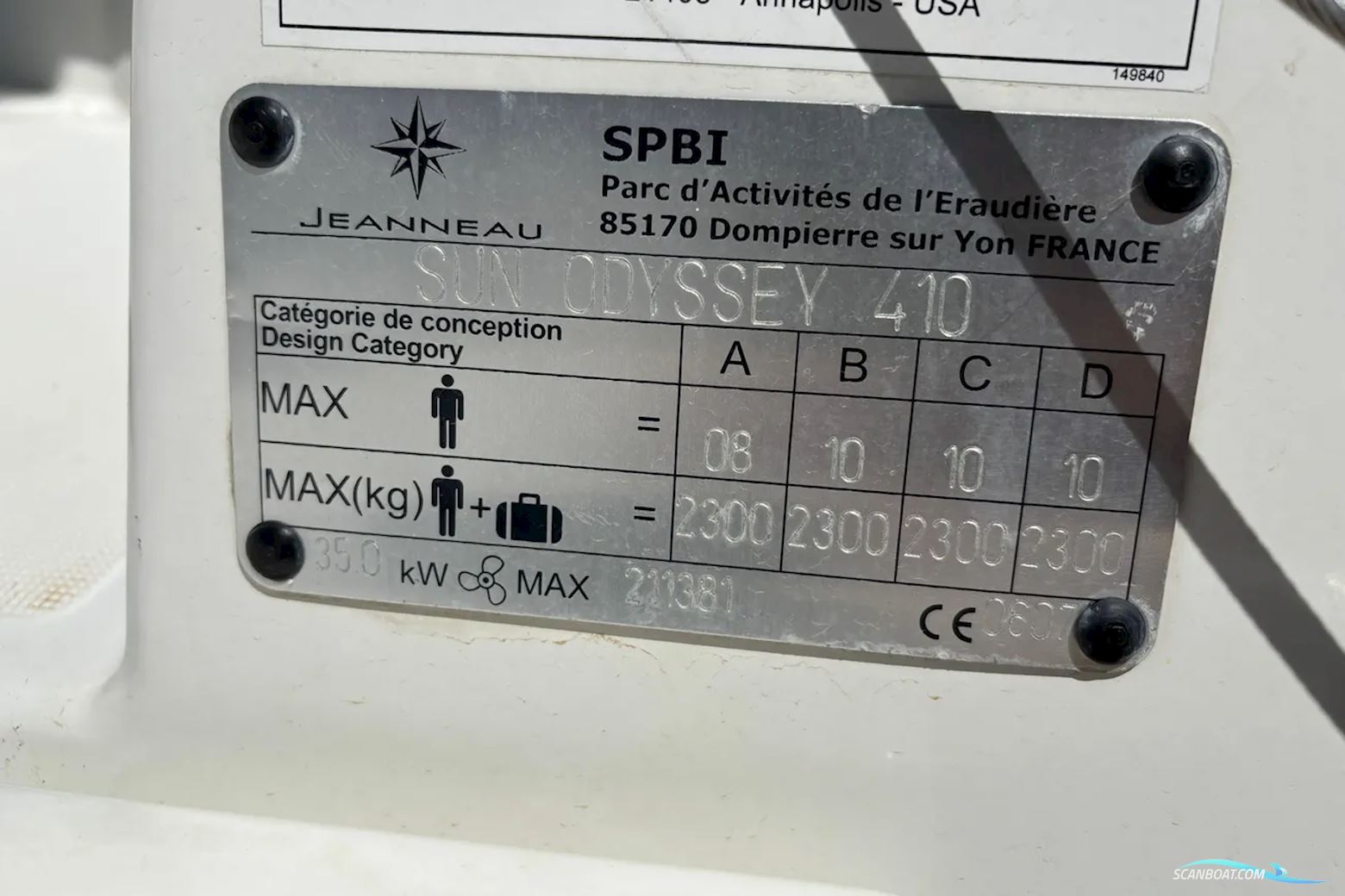Jeanneau Sun Odyssey 410