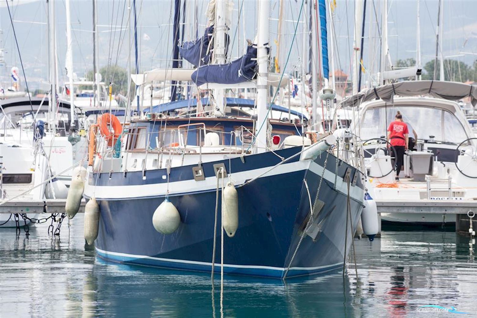 Ketch Pilothouse 49 Segelbåt 1987, med 2 x Mercedes
 motor, Danmark
