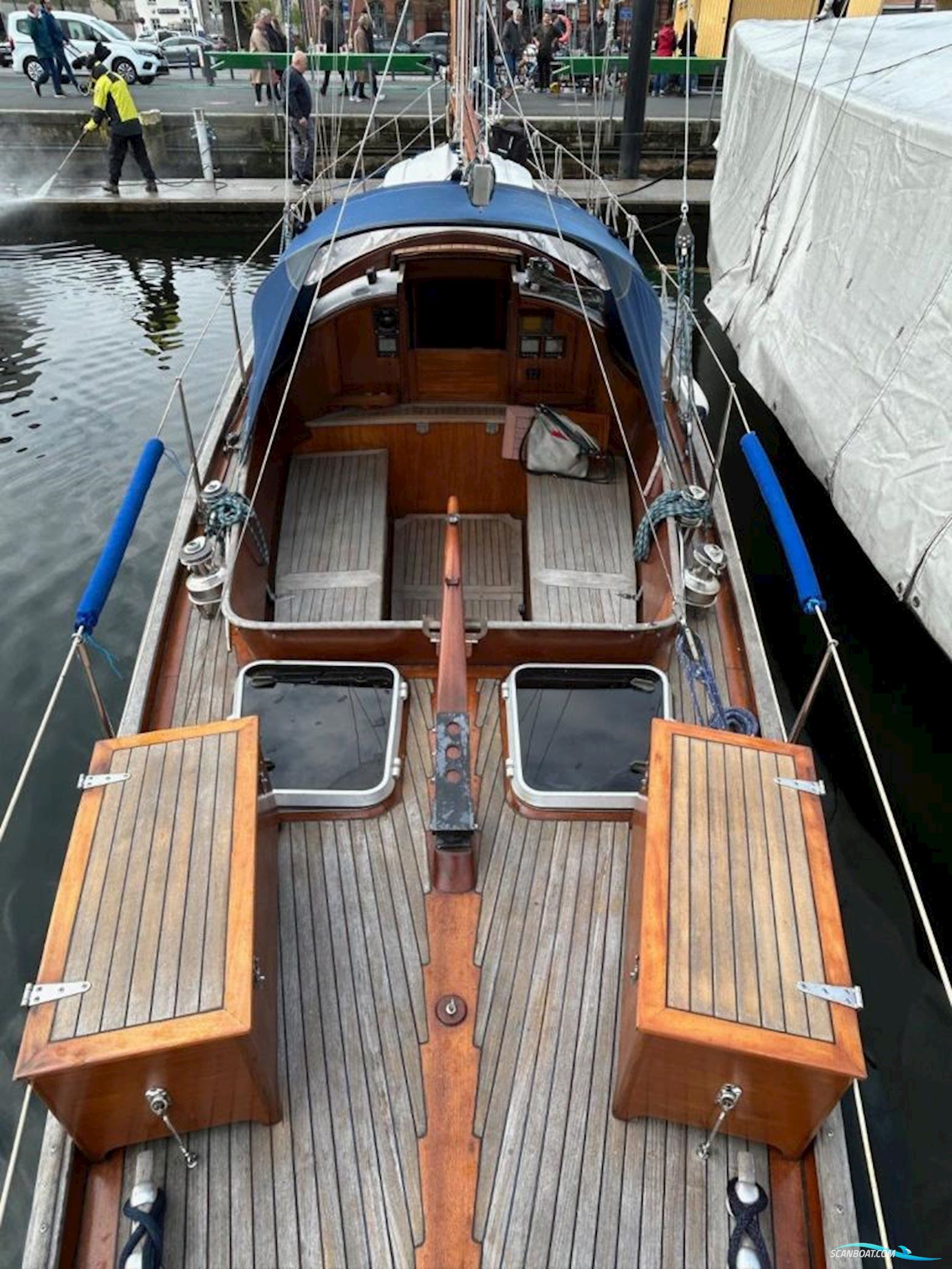 Klassische Holz Segelyacht