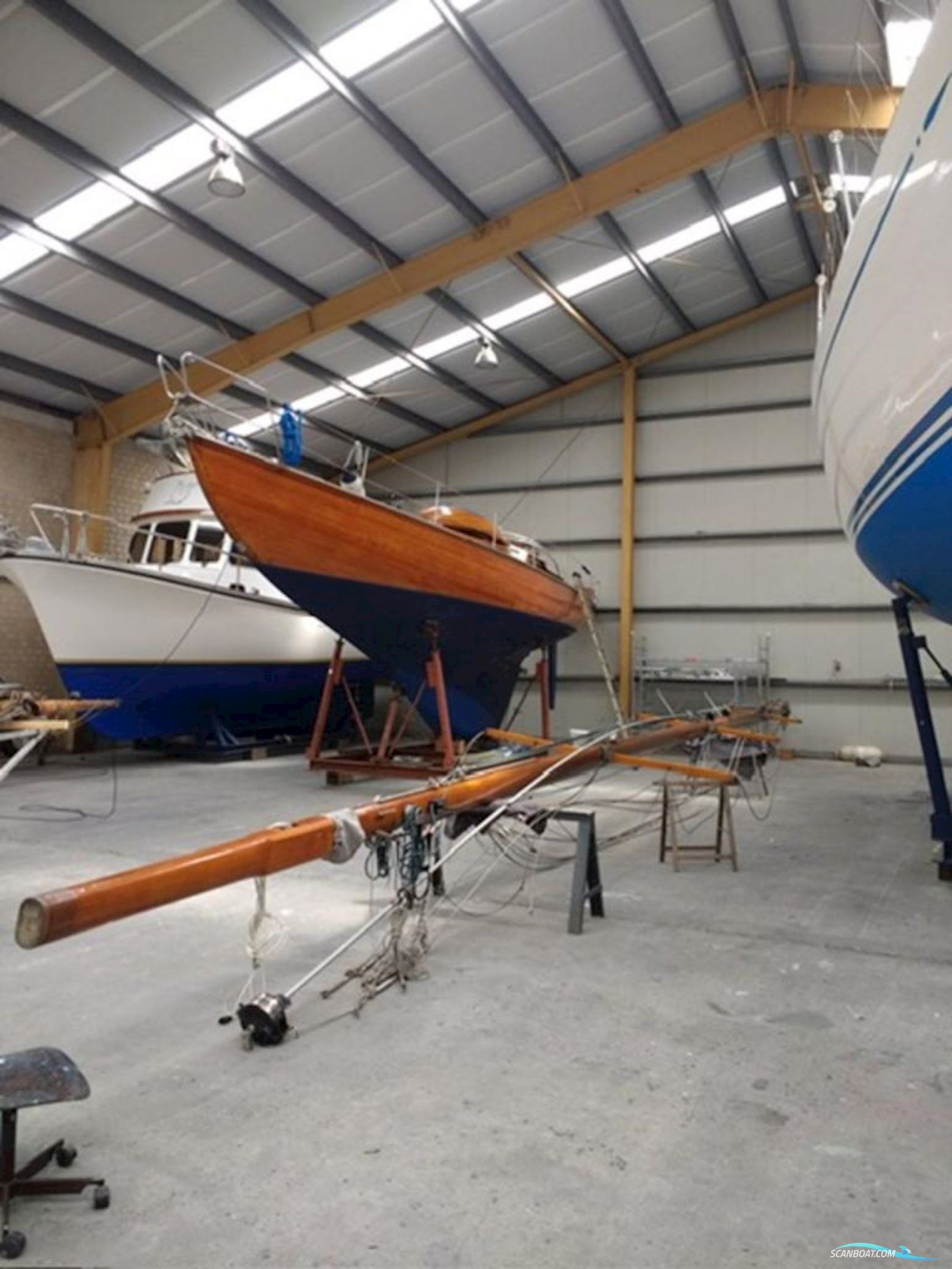 Klassische Holz Segelyacht