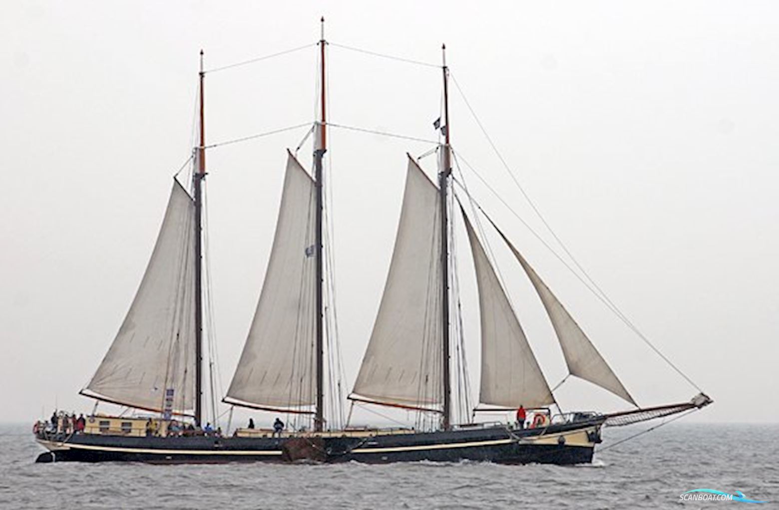 Klipper 3 Mast Klipper Segelbåt 1897, med Daf motor, Holland