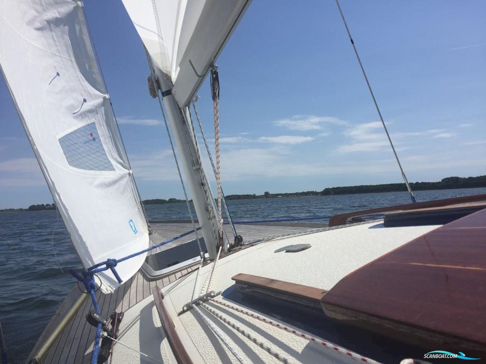 LM Boats Nordisches Folkeboot Segelbåt 1980, med Mercury motor, Tyskland