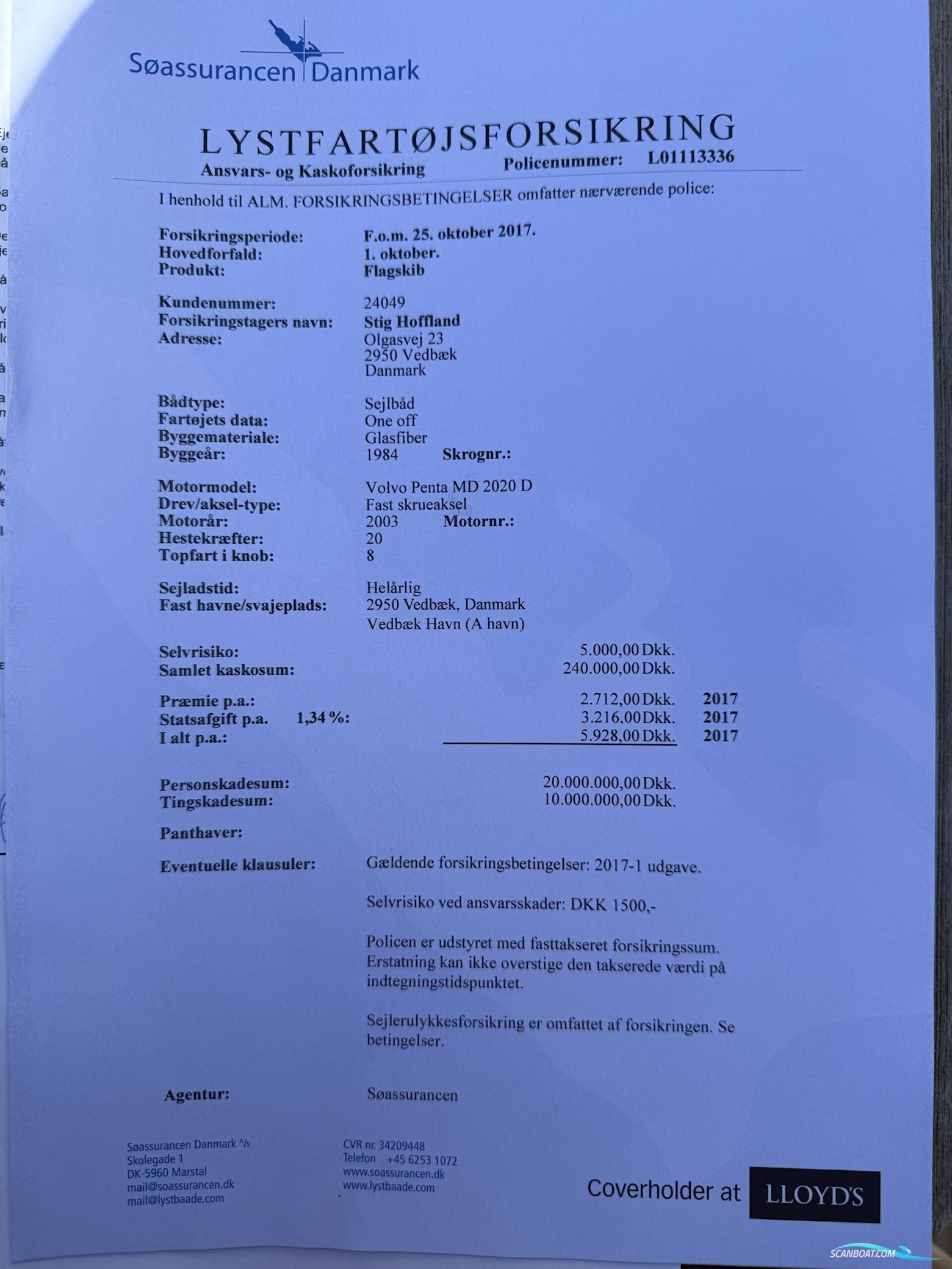 Luffe 40 One Off. Solgt