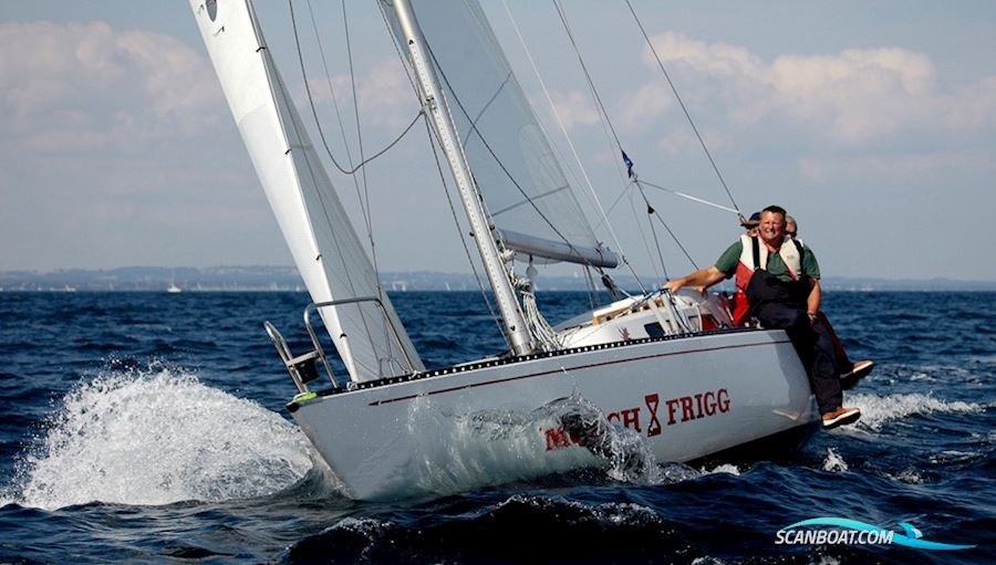 Molich X Meter Segelbåt 1976, med Nanni 3.75 HE motor, Danmark