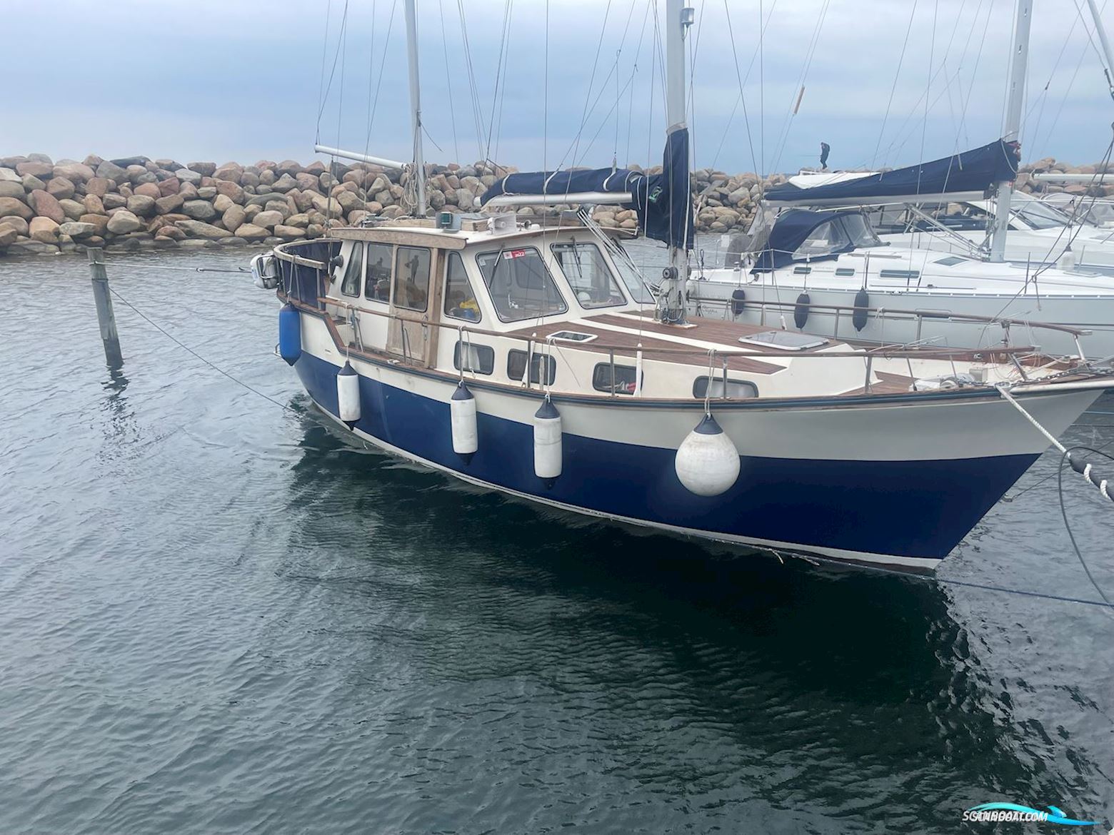 Nauticat 33, Afhentning. Solgt Segelbåt 1980, med Ford motor, Danmark