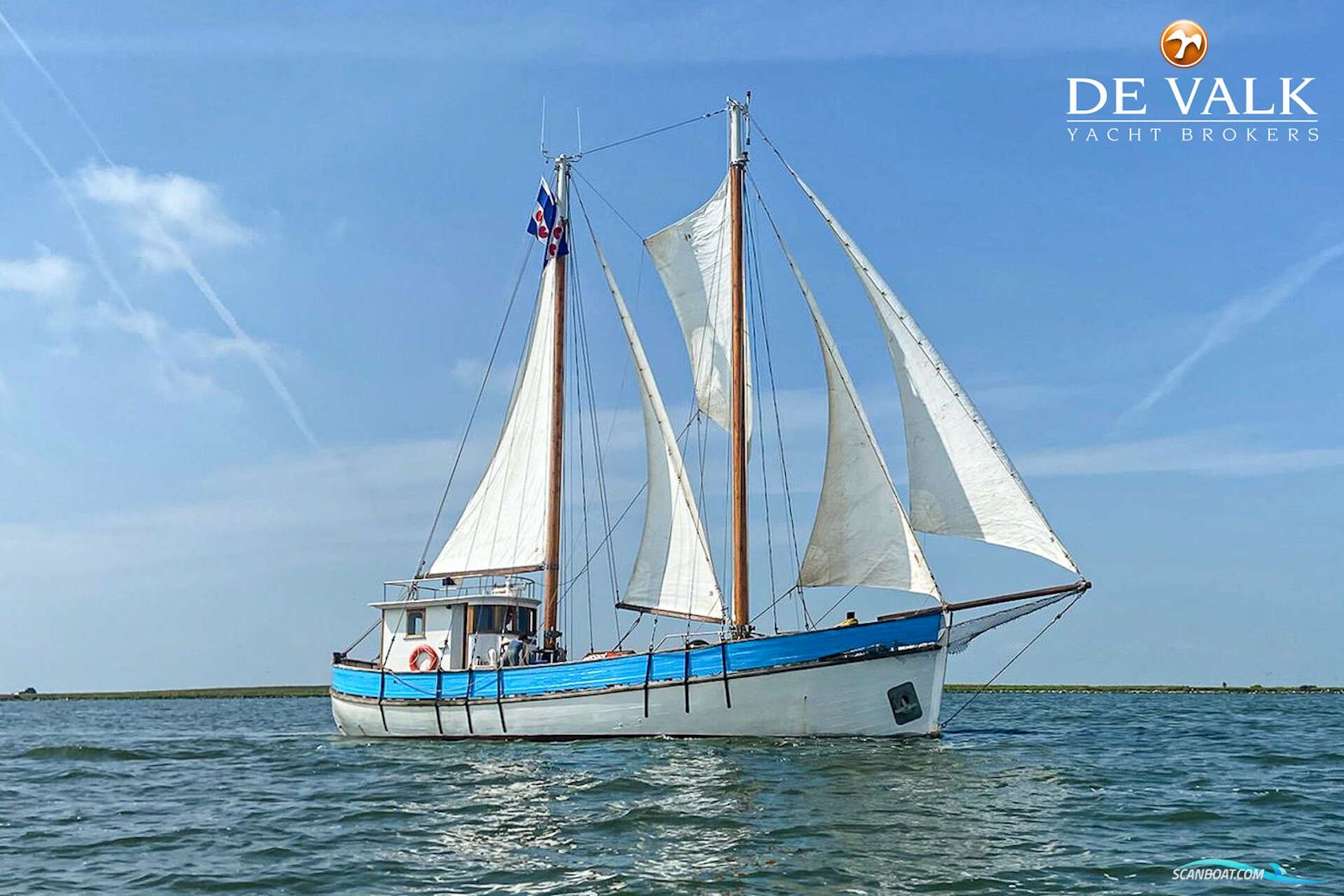 Noorse Zeilkotter Segelbåt 1945, med Daf motor, Holland
