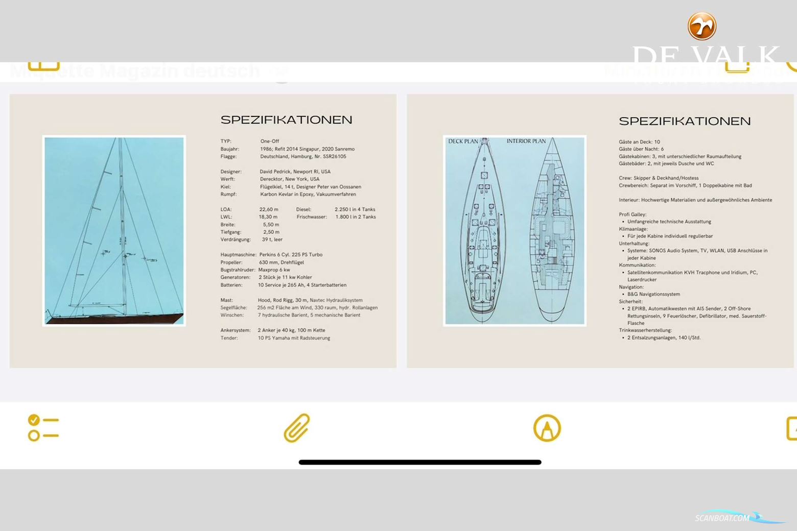 One Off Sailing Yacht 23M