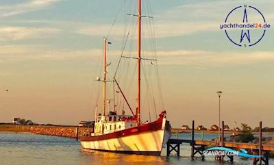 Veb Boddenwerft Damgarten Werftbau Eiche Auf Eiche Segelbåt 1951, med Mercedes motor, Tyskland