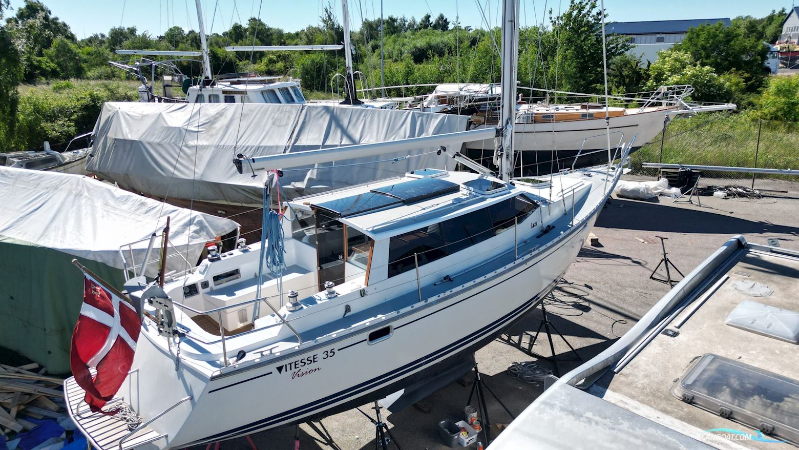 Vitesse 35 Vision Dæksalon. Gennemgribende Opdateret. Segelbåt 1992, med Volvo Penta motor, Danmark