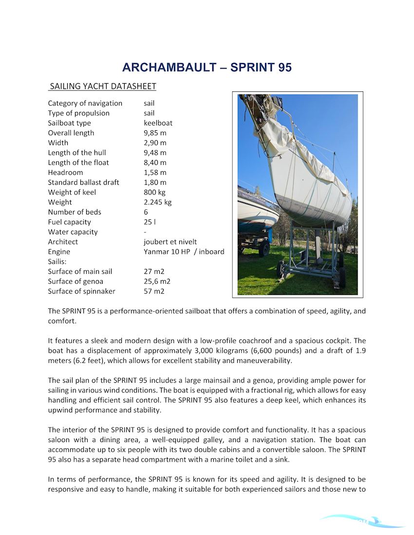 ARCHAMBAULT SPRINT 95