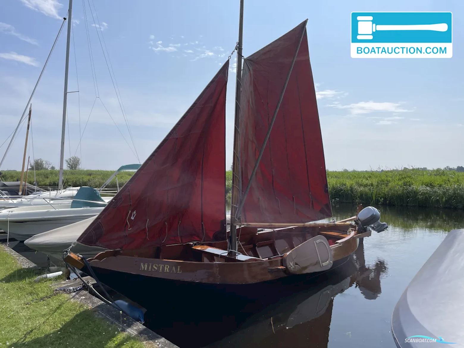 Beulakermeer zeilpunter Segelboot 1994, mit Honda motor, Niederlande