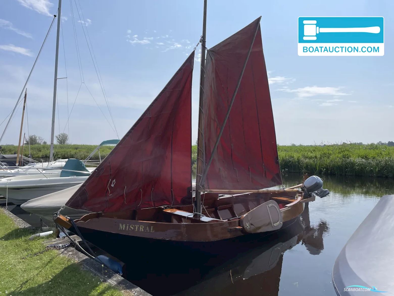 Beulakermeer zeilpunter Segelboot 1994, mit Honda motor, Niederlande