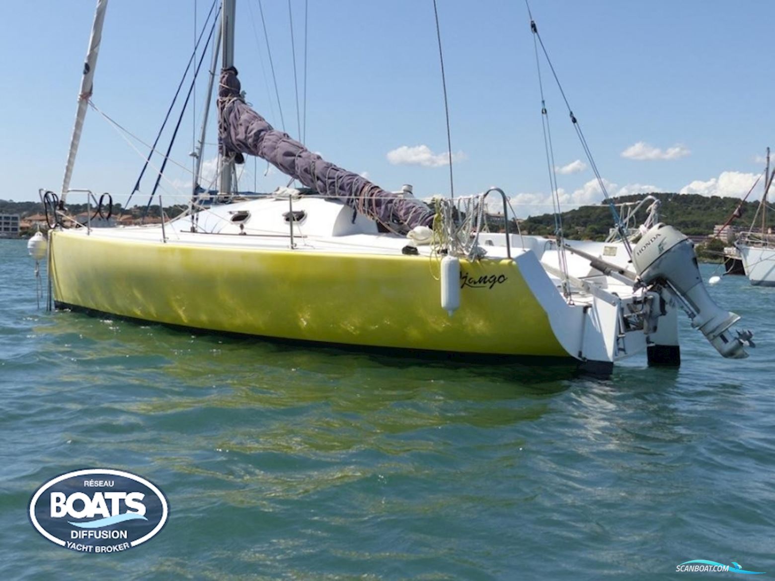 G L Composites Django 75 Segelboot 2005, mit Honda motor, Frankreich