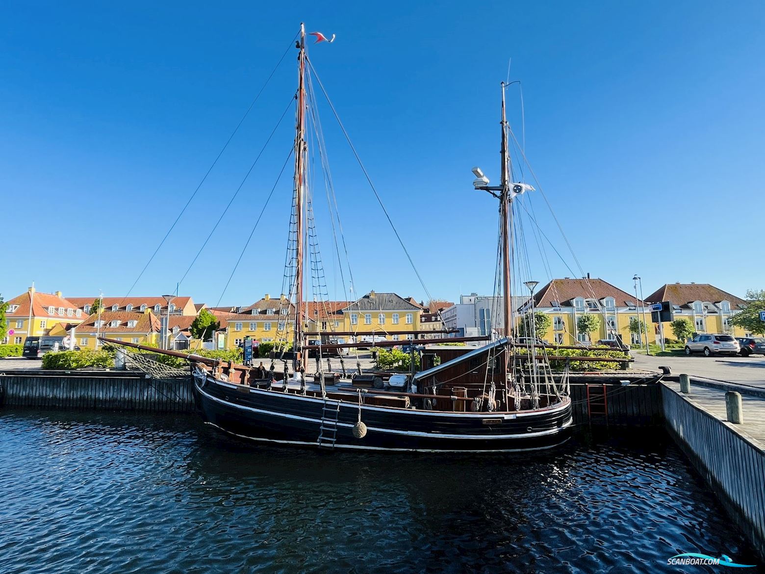 Galeasen "Haabet" af Holbæk Fra 1906 Segelboot 1906, mit Hundested Motor BB/L motor, Dänemark