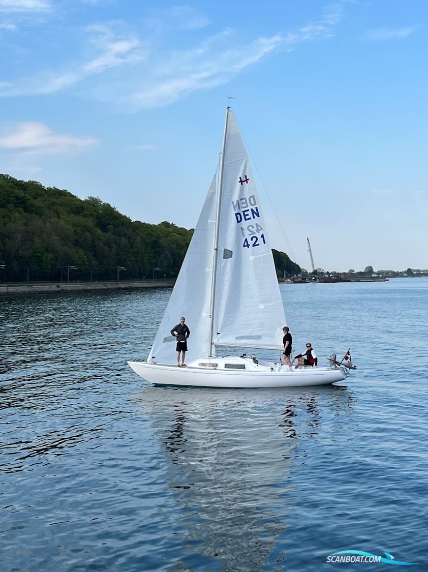H-Båd Segelboot 1972, mit Tohatsu motor, Dänemark