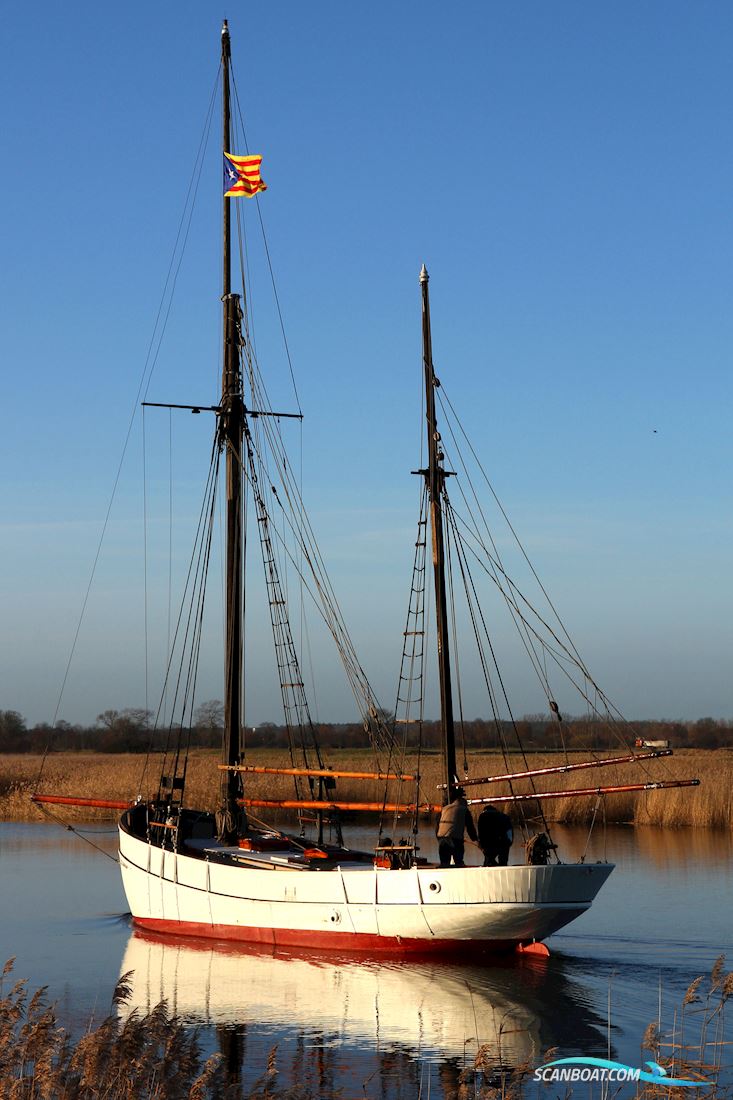 Hajkutter Segelboot 1924, mit Man d 2866 Marine motor, Deutschland