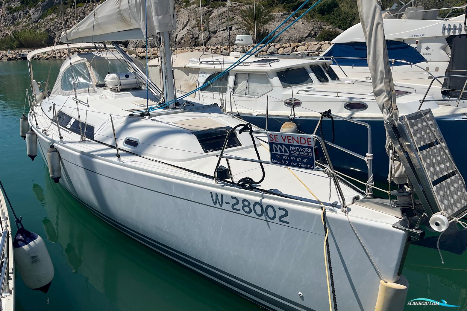 Hanse 370 Segelboot 2008, mit YANMAR 3JH4E motor, Spanien