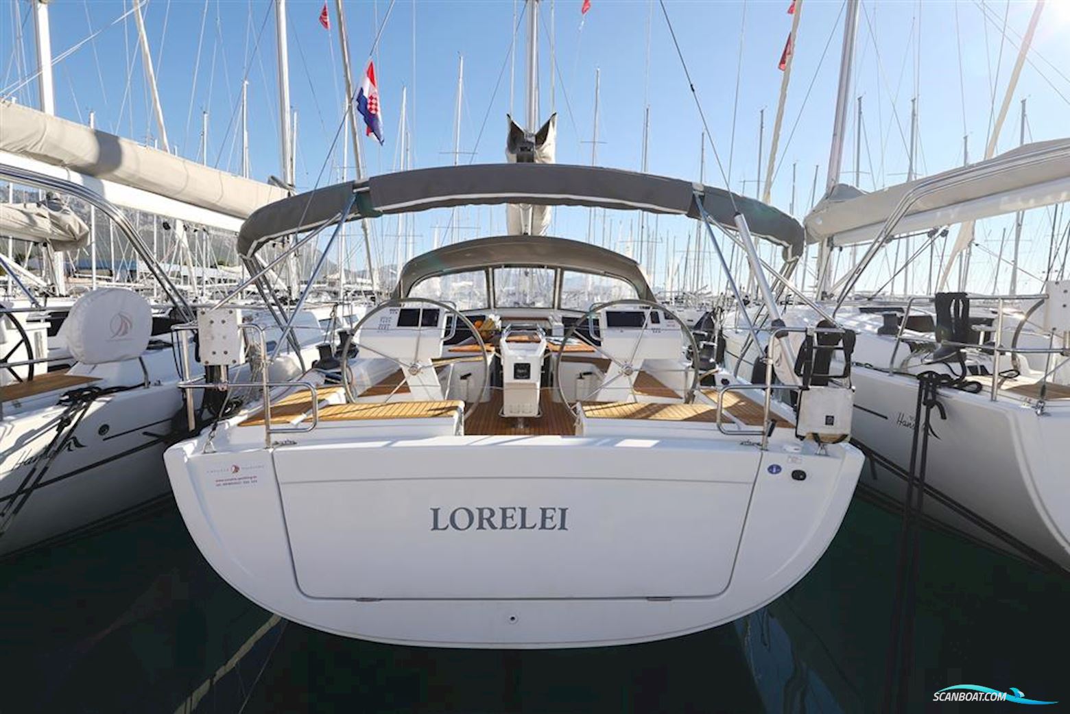 Hanse 455 Segelboot 2017, mit Yanmar - 57 HP, saildrive, 3-blade fixed propeller motor, Kroatien