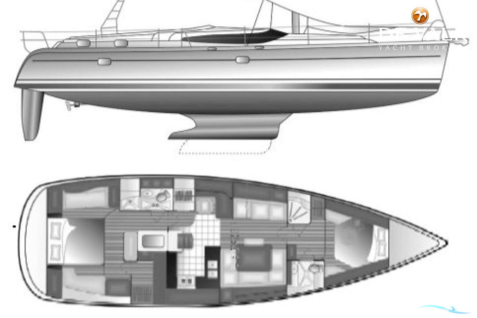 Hunter 50 Center Cockpit