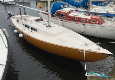 International Folkebåd Segelboot 1974, mit Honda 6 Hk, Langt motorben, BF6 motor, Dänemark