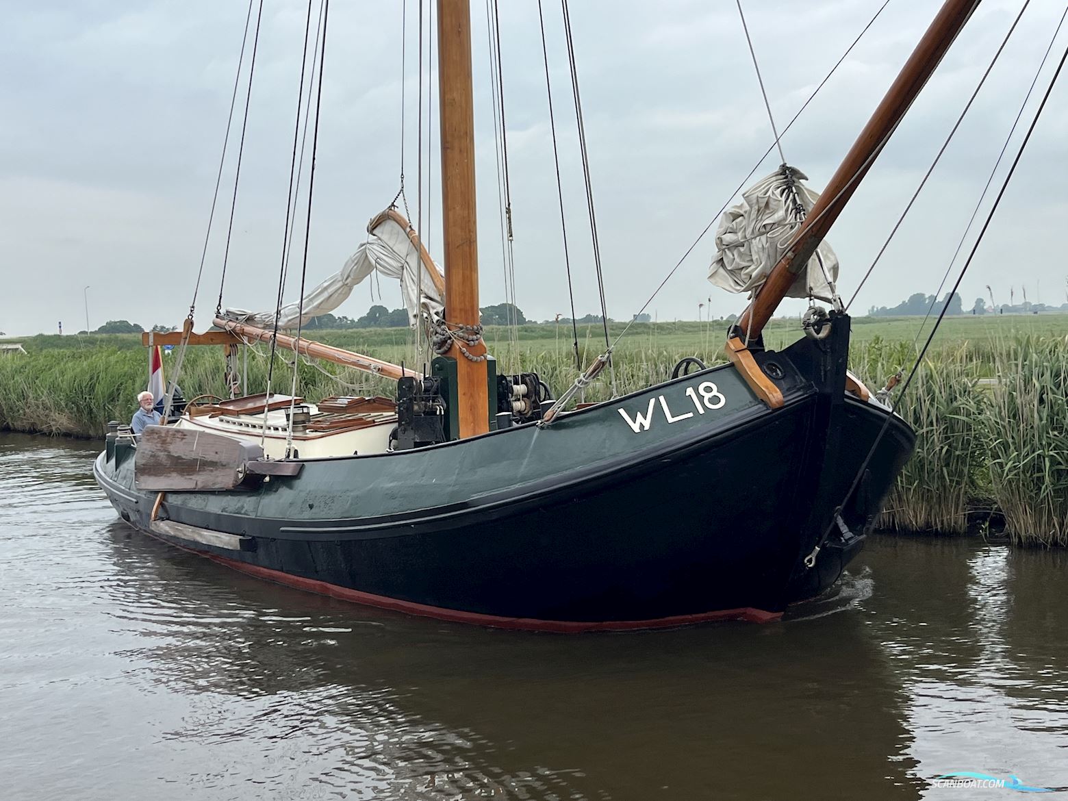Lemsteraak WL 18 Fasant - Roefuitvoering Jachtuitvoering Segelboot 1916, mit Iveco 8061 M12 zes cylinder 120 pk motor, Niederlande