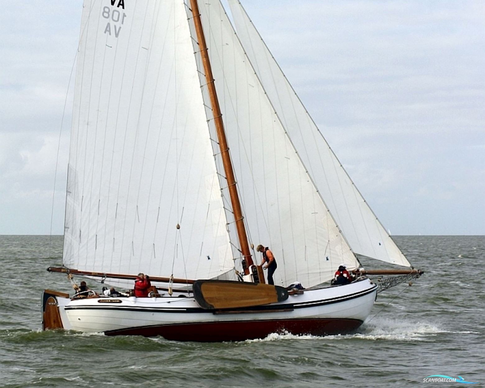 Lemsteraak Zilveren Zwaan - Hoek Design Roefuitvoering Segelboot 1990, mit Steyr motor, Niederlande