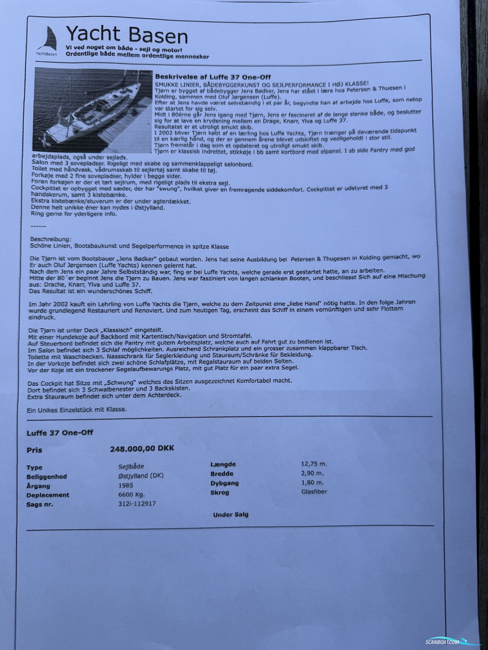 Luffe 40 One Off. NEDSAT