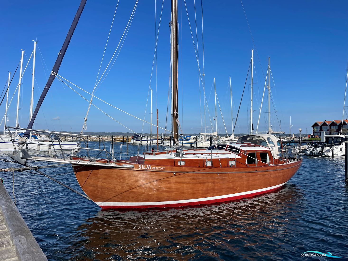 Mahogny Sejlbåd 32' Segelboot 1959, mit Mercedes Marine motor, Dänemark