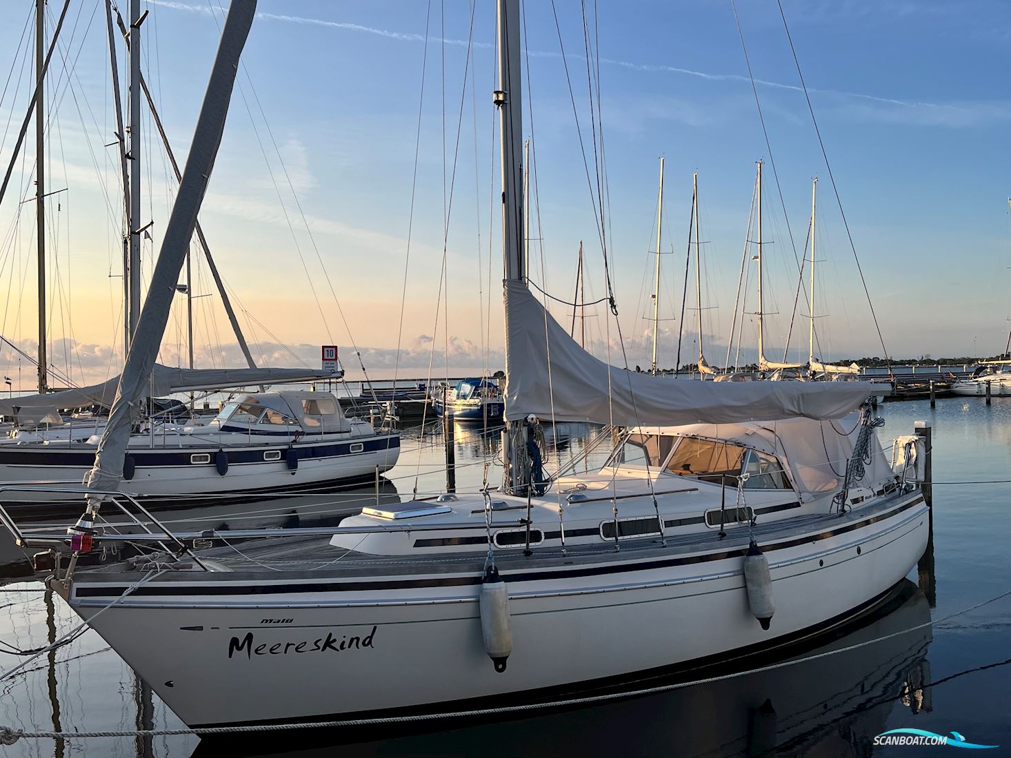 Malö 40H Segelboot 1982, mit Motor: Volvo Penta MD17 D, 3-Zylinder, 36?PS, 2-Kreis-Kühlung motor, Deutschland