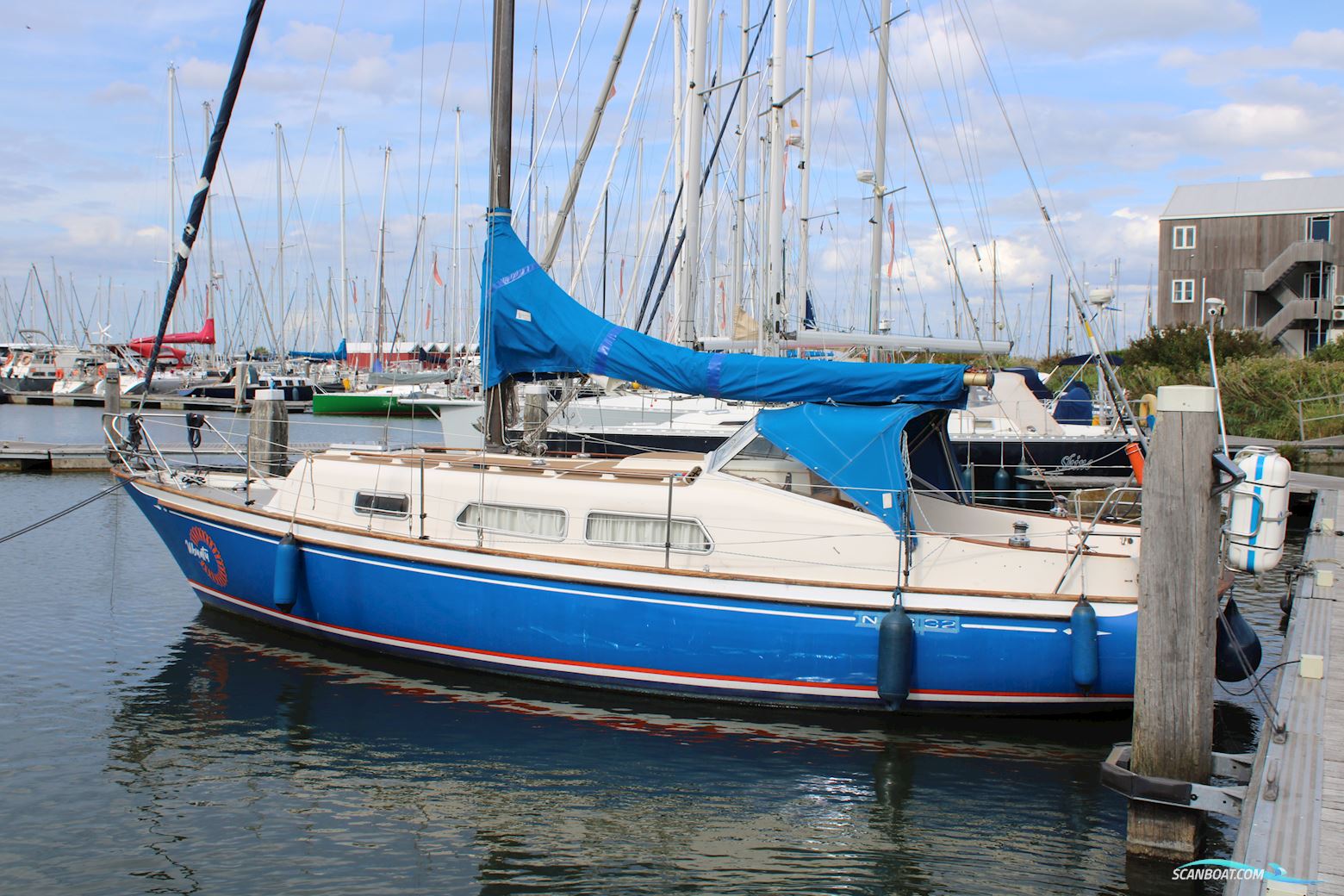 Nautic Boercherts 32 Segelboot 1977, mit Mercedes OM 336 motor, Niederlande