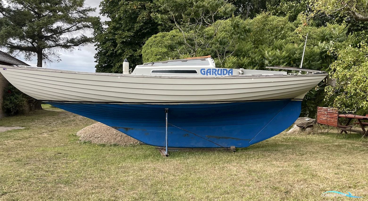 Nordisk Folkebåd Segelboot 1979, mit Mercury 4 stroke motor, Dänemark