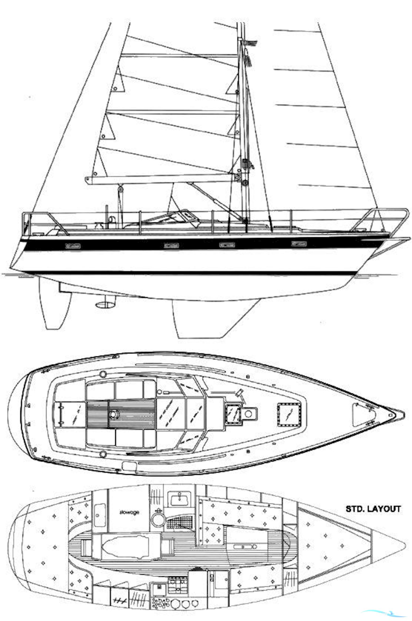 Nordship 35 DS Segelboot 2005, mit Volvo Penta motor, Deutschland