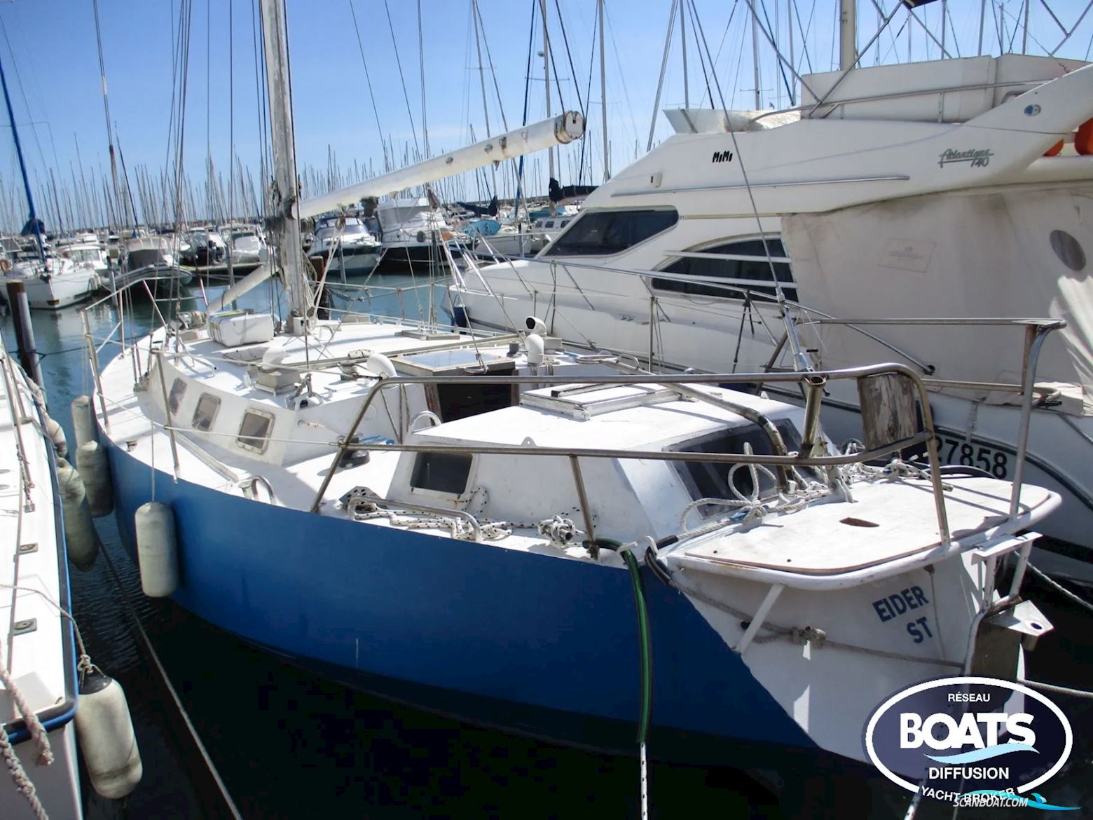 PLAN CAROFF AMATEUR ALBION PESSOA 36 DI Segelboot 1987, mit FORD motor, Frankreich