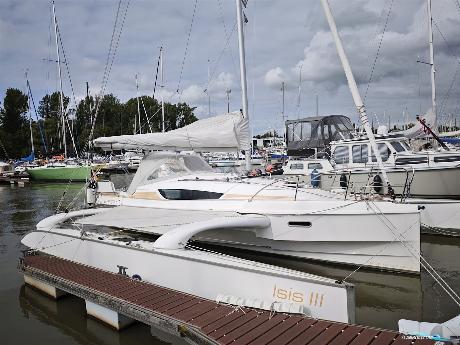 QUORNING BOATS DRAGONFLY 28 Swing Wing Touring Segelboot 2016, mit Honda 4T motor, Deutschland