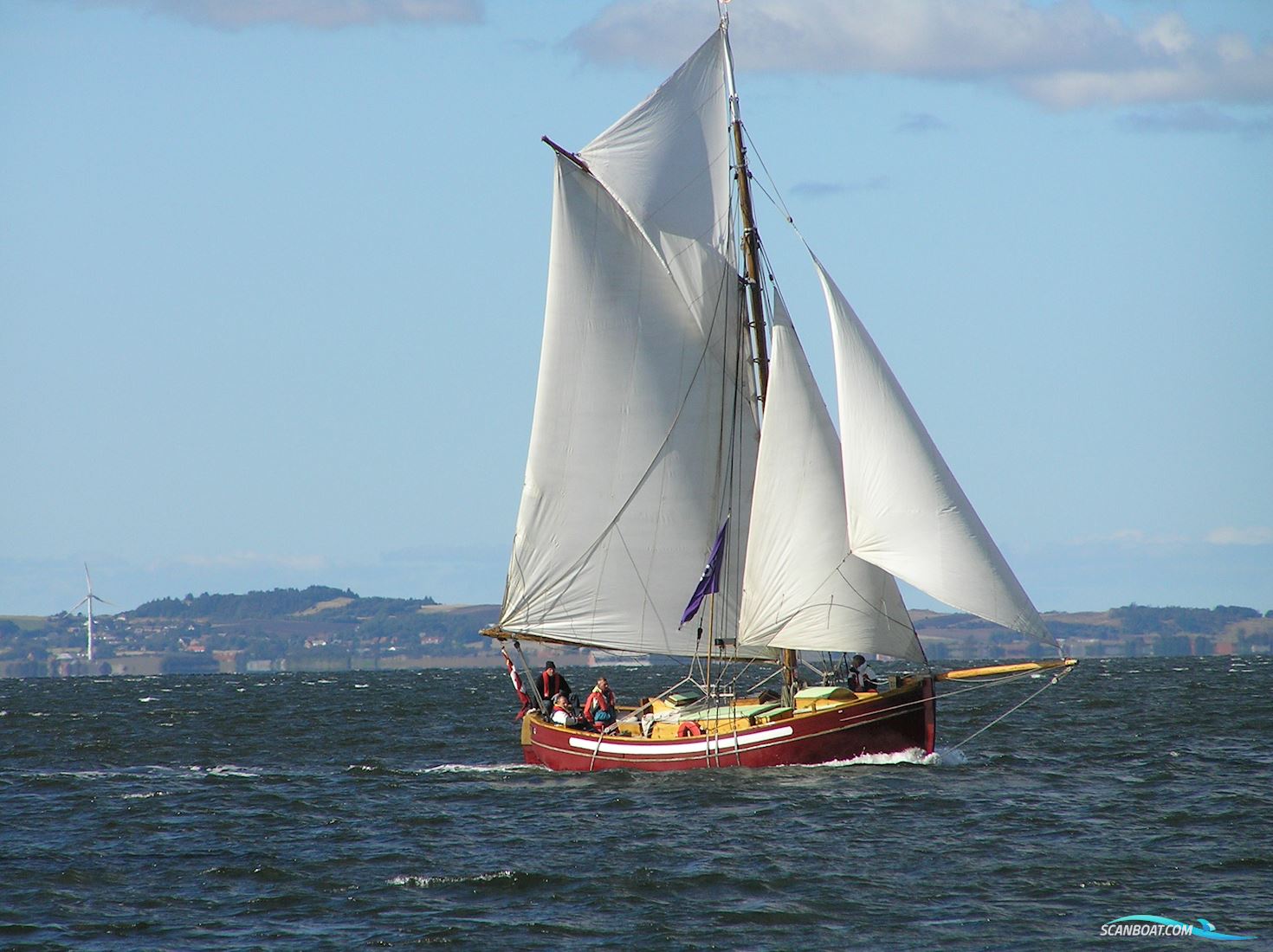 Rundgattet jagt Segelboot 1917, mit Perkins motor, Dänemark