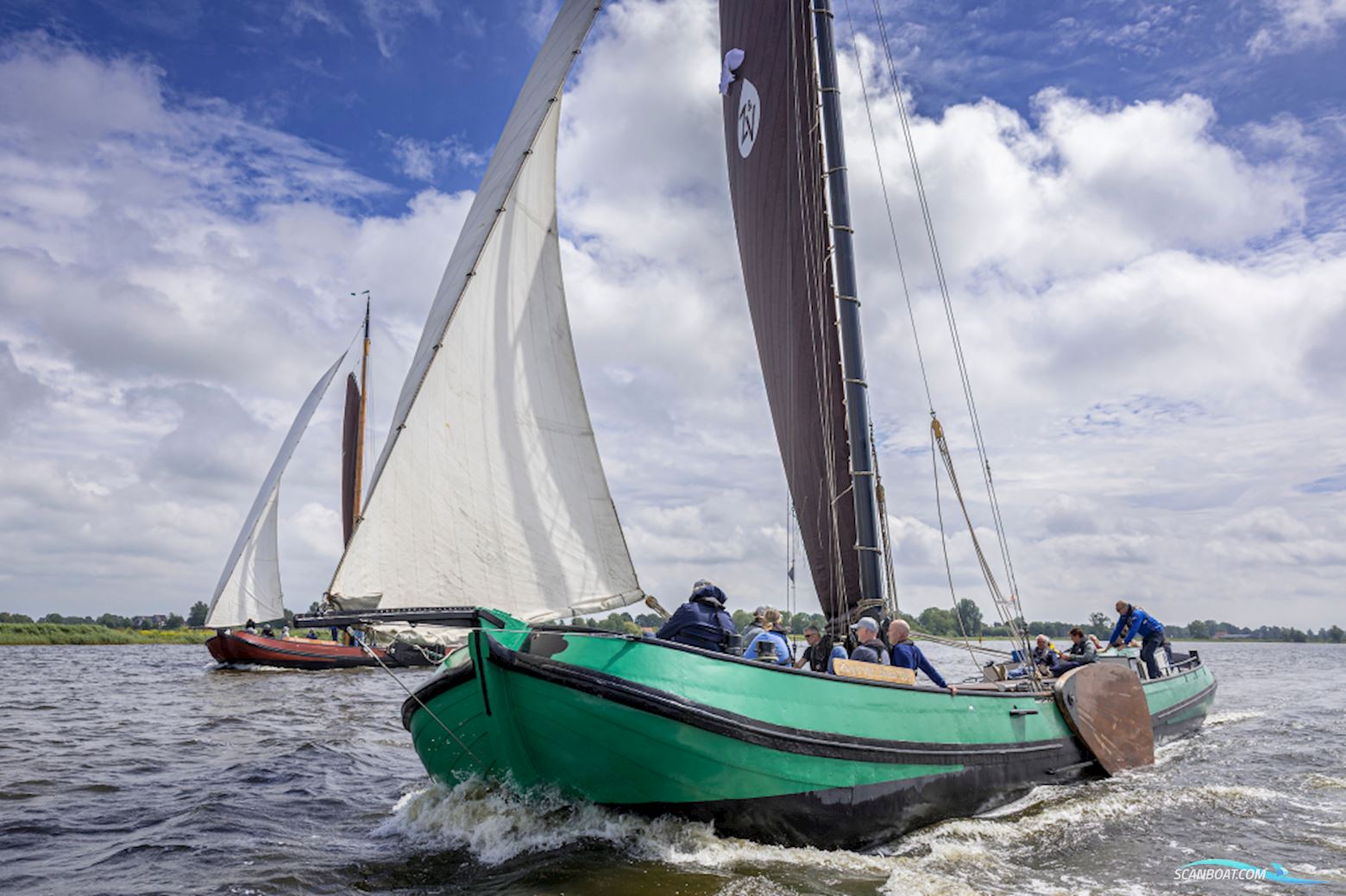 Skutsje Ifks Segelboot 1917, mit Nanni motor, Niederlande