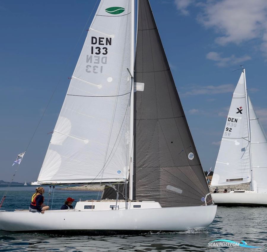 Spækhugger racing Segelboot 1974, mit Parsun motor, Dänemark