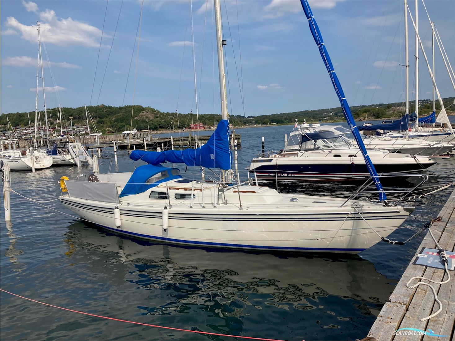 Sveakryssare Segelboot 1978, mit Elecro Mobile motor, Sweden