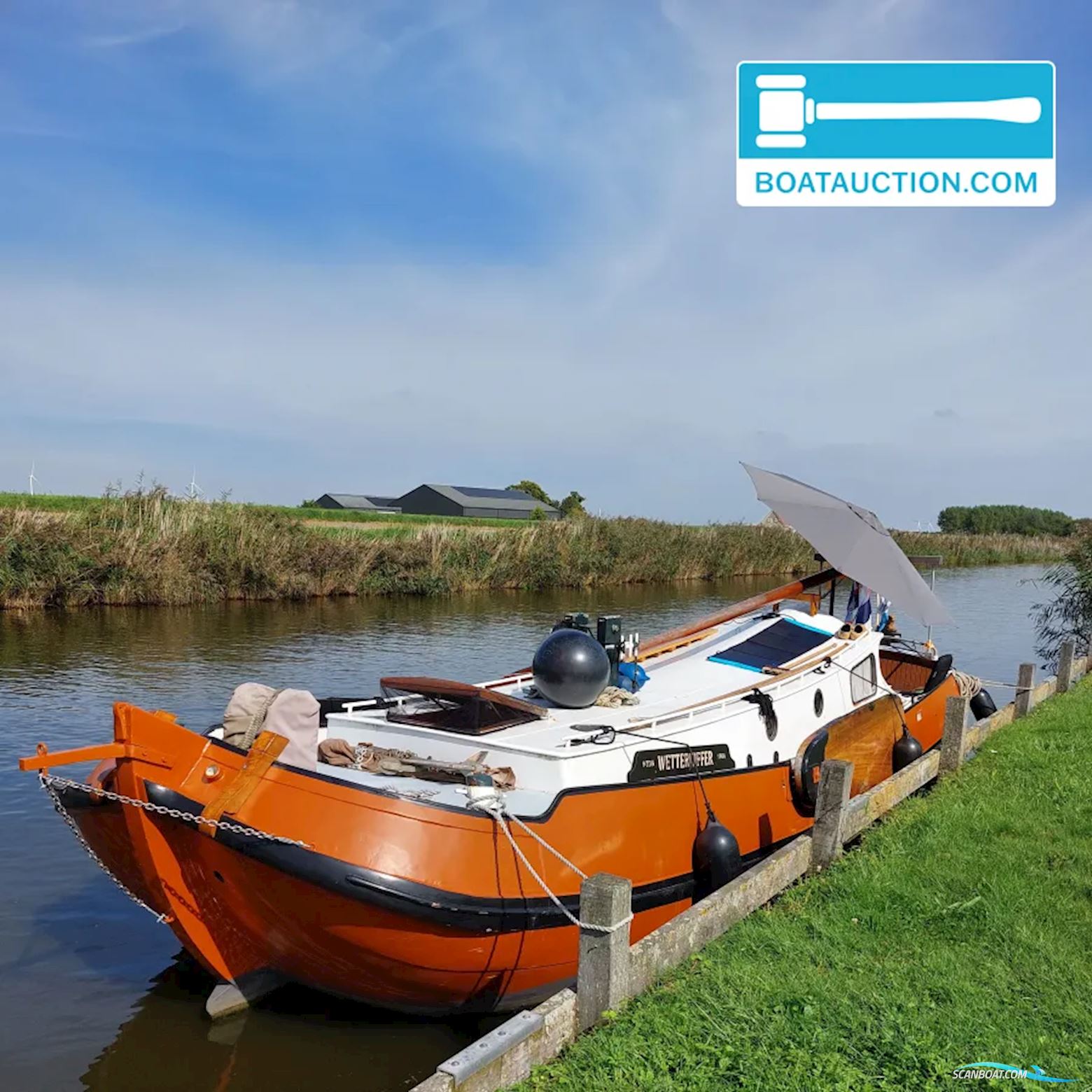 Wildschut Skutsje Segelboot 1906, mit Yanmar motor, Niederlande