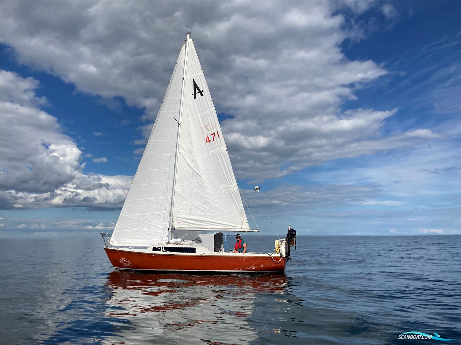 Achilles 24 Sejlbåd 1978, med Mercury Sailpower 5 PS Langschaft motor, Tyskland