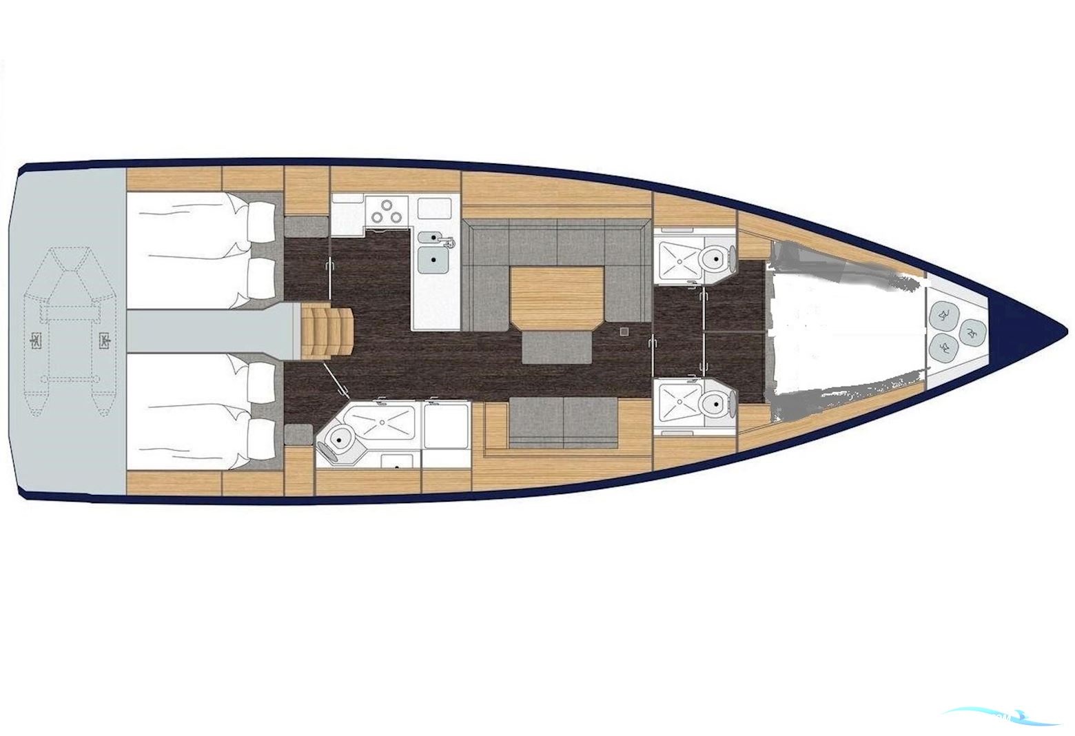 Bavaria 45 Cruiser Sejlbåd 2013, med Volvo Penta D2-55 motor, Italien