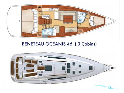 Beneteau Oceanis 46 Sejlbåd 2011, med Yanmar 4JH4TE motor, Grækenland